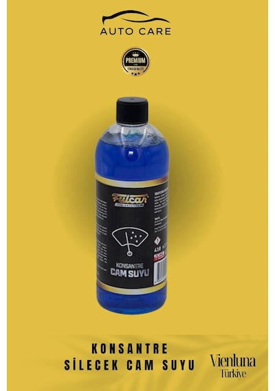 Yüksek Kalite Kusursuz Görüş İz Bırakmaz Net Görünüm Araba Konsantre Silecek Cam Suyu 2 Adet 410 Ml