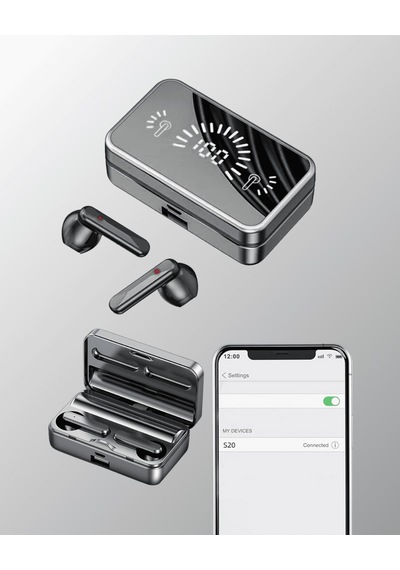 Bluetooth 5.4 Kablosuz Kulaklık, Gürültü Engelleme, Dokunmatik Kontrol Belirtilmemiş