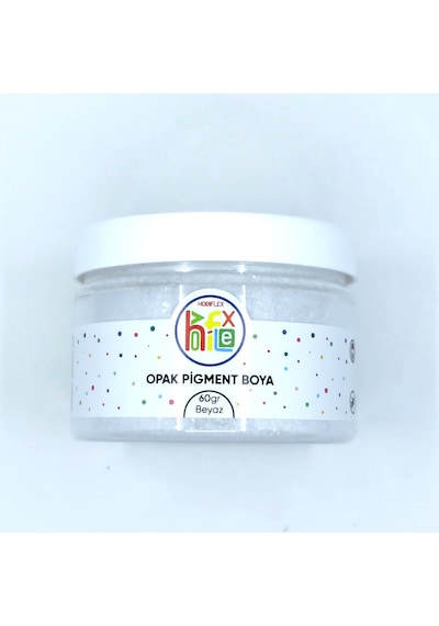 Epoksi Reçine  Pigment Opak Toz Boya Beyaz Renk 60 G