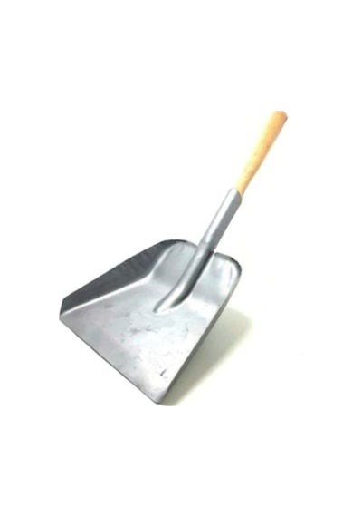 Büyük Boy Ahşap Saplı Metal Kürek , Çöp Ve Kömür Küregi 1 Adet