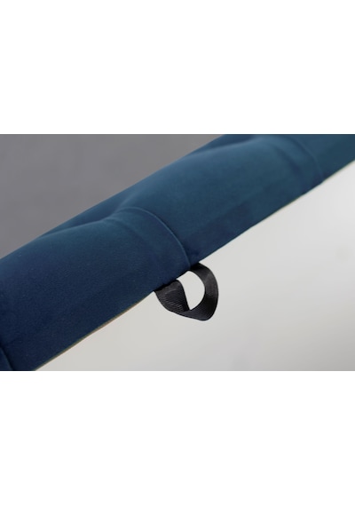 Vetra Sandıklı Bench Puf, Beyaz Mavi