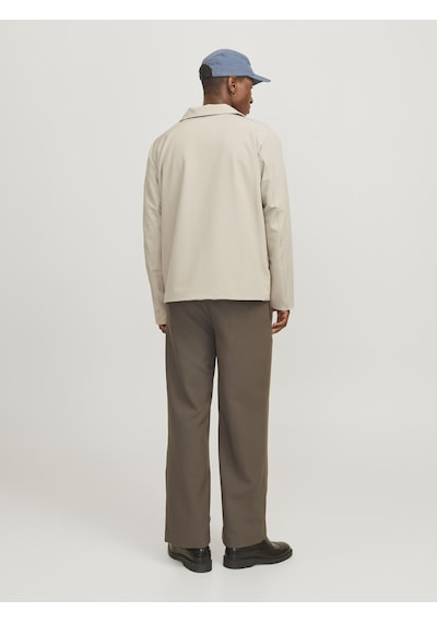 Jack & Jones Erkek Gömlek Yaka Ceket - Perfect - 12270677 Moonbeam Çok Renkli