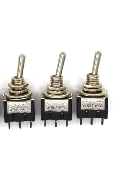 3 Adet Mini Toggle Switch 1-0 Metal Anahtar 3 Pin 12v-220v