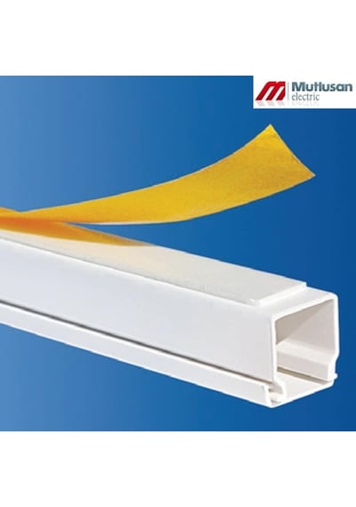 Mutlusan 12X12 Mm Yapışkan Bantlı Kablo Kanalı (10 Metre) (187461336)