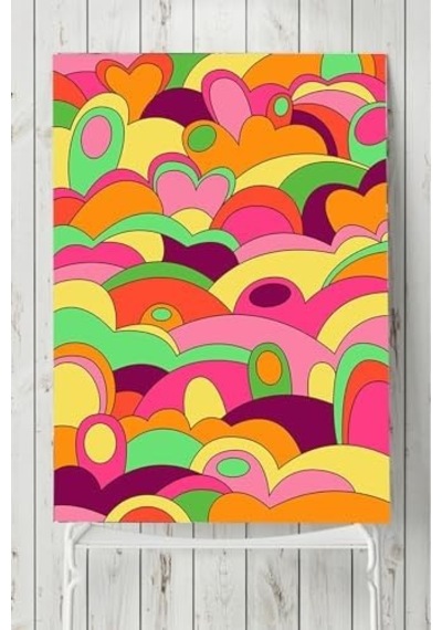 Pster20559 Carnival, Karnaval Psychedelic Indie Tarzı Poster 30 X 40 7/8 Yaş