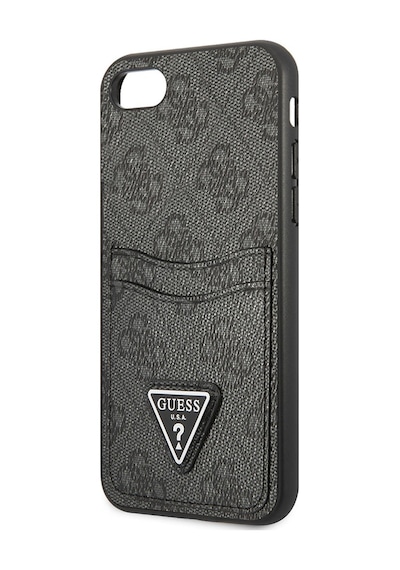 Apple Uyumlu iPhone 7 Kılıf Guess Çift Kart Bölmeli Kapak