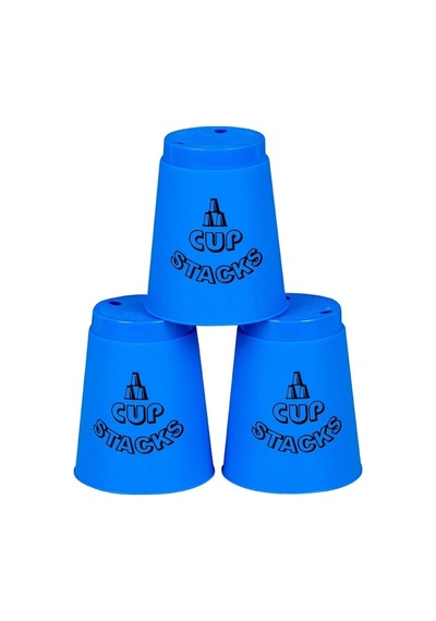 Hediyecik Cup Stacks Hızlı Bardaklar Bardak Oyunu Mavi 12 Adet