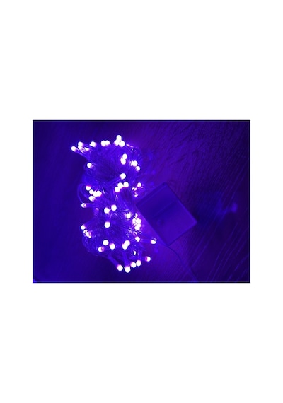 10 M 100 Led Damla Uçlu Pembe Işık Şeffaf Kablo Mz-17-9 Pop