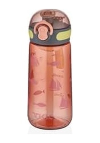 Tkk 400ml Pipetsiz Taşıma Askılı Süzgeçli Çocuk Su Matarası Turuncu 50 x 22