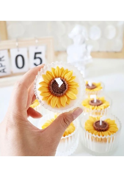 Bernami Mum Pinterest Papatya Şekerlik Kokulu Mum Mika Kapaklı - 1 Adet Diğer
