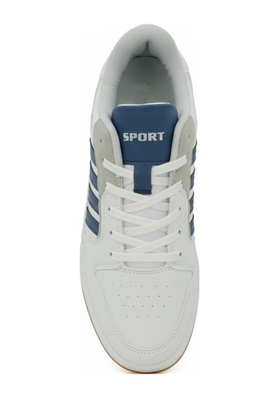 Letao Unisex Günlük Spor Ayakkabı Koşu Yürüyüş Sneaker Beyaz - Lacivert