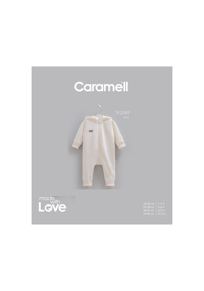 Caramell Barbosa 3 İplik Şardonlu Kapüşonlu Şık Kız Bebek Tulum 1-3 Ay/3-6 Ay/ 6-9 Ay/ 9-12 Ay Ekru Caramell Barbosa 3 İplik Şardonlu Kapüşonlu Şık Kız Bebek Tulum 1-3 Ay/3-6 Ay/ 6-9 Ay/ 9-12 Ay Ekru