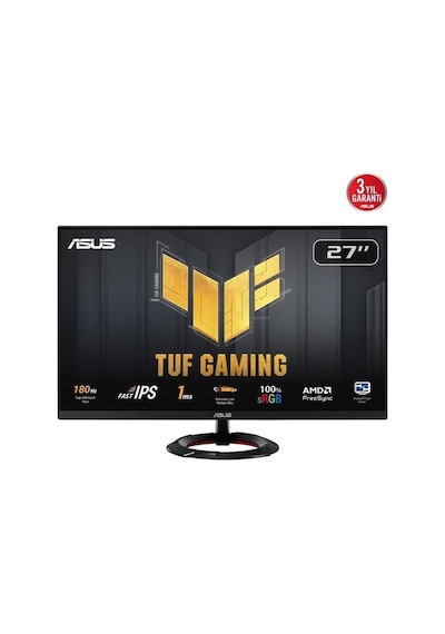 Asus 27" Ips Tuf Gamıng Vg279q3r 1ms 180hz Hdmı-dp Gamıng Monitör 1920x1080