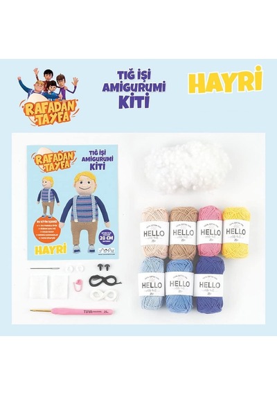 Sevimli Tığ İşi Amigurumi Kiti Rafadan Tayfa Hayri
