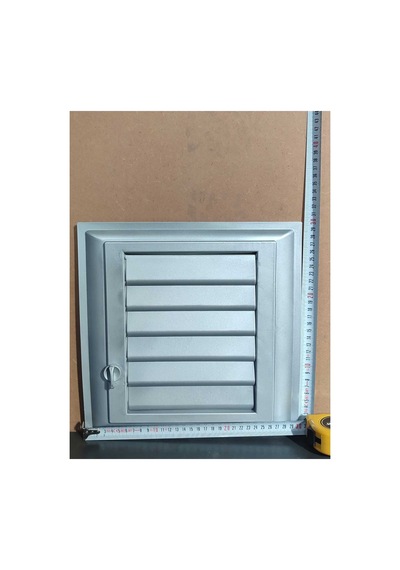 Klc Havalandırma Menfezi Banyo Wc Tuvalet Menfez Plastik Panjur Gri 30x30 Cm.