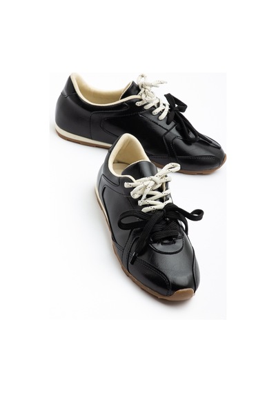 Daxtors Rs05 Günlük Ortopedik Kadın Sneaker Spor Ayakkabı Siyah