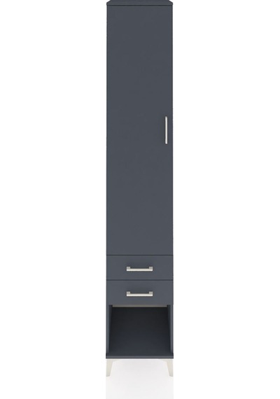 Hyperion Dolap 3 Raflı 2 Çekmeceli Tek Askılı 44x44x243 Antrasit-antrasit Antrasit Hyperion Dolap 3 Raflı 2 Çekmeceli Tek Askılı 44x44x243 Antrasit-antrasit Antrasit
