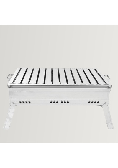 Nurgaz Campout Ng N099 Lüx Katlanır Krom Mangal Gri