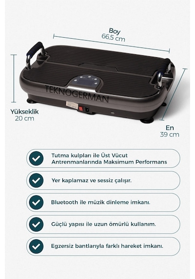 TeknoGerman Plus Model Yüksek Titreşimli  ve Spor Cihazı