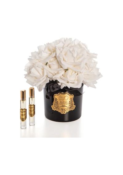 Siyah Cam Gold 14 Gül Luxury Home Perfume Pudra