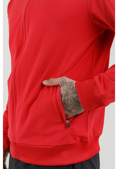 Airlife Sportswear Tam Boy Fermuarlı Erkek Dik Yakalı Eşofman Takımı Kırmızı Red