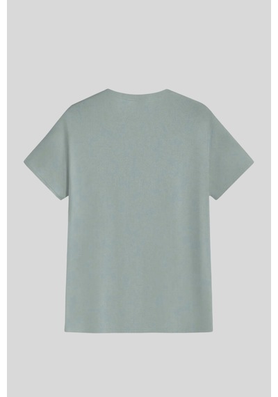 Genius Store Erkek %100 Pamuk Slim Fit Dar Kesim Bisiklet Yaka Basictişört Basıc-tshırt Gri
