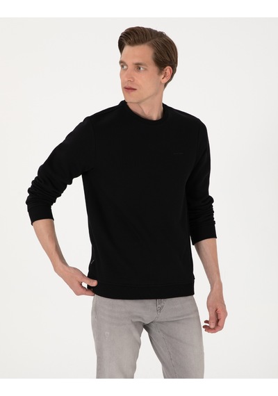 Pierre Cardin Erkek Siyah Sweatshirt 50315021-vr046 Siyah