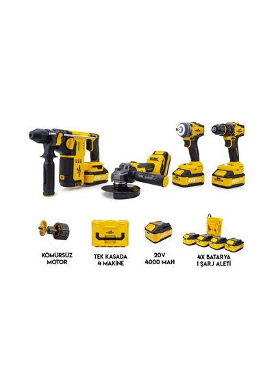 Dawreek Tech Akülü 4'lü Set Dt01s4