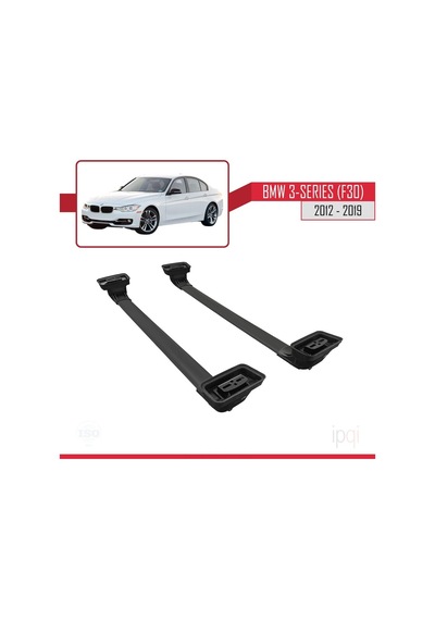 İpqi Bmw 3 Serisi F30 2012-2019 Arası İle Uyumlu Ace-3 Ara Atkı Tavan Barı Siyah 2 Adet Diğer