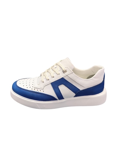 King Paolo King Shoes Mavi Beyaz Erkek Sneaker Beyaz - Mavi