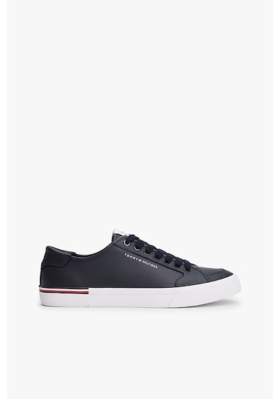 Tommy Hilfiger Erkek Th Corporate Vulc Sneaker - Lacivert Desert Sky