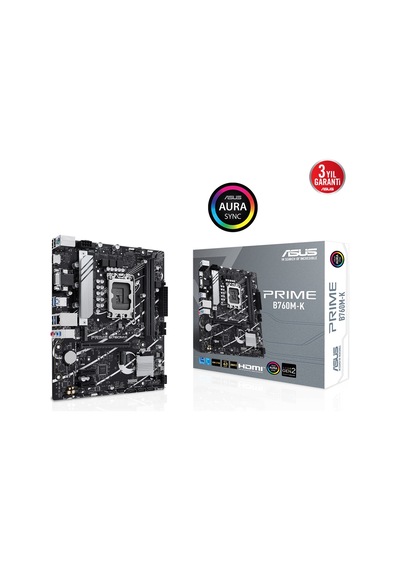 Asus Prıme B760m-k D5 Ddr5 8000mhz Oc Rgb M.2 Matx 1700p