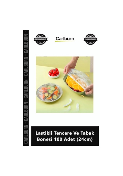 Özel Üretim Esnek Strech Kapak Pratik Gı Saklama Lastikli Tencere Tabak Bonesi 100 Adet 24cm