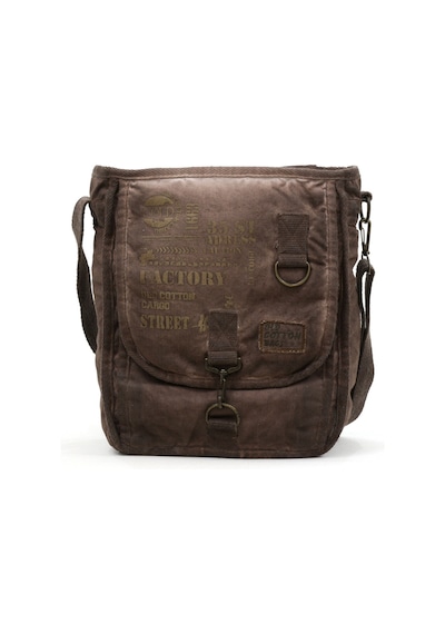 Oldcottoncargo Old Cotton 8184 Salaş Kanvas Omuz Postacı Laptop Okul Çantası Kahverengi
