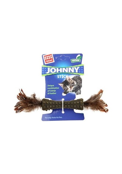 Gigwi Johnny Stick Catnipli Çift Taraflı Kahverengi Tüylü Kedi Oyuncağı