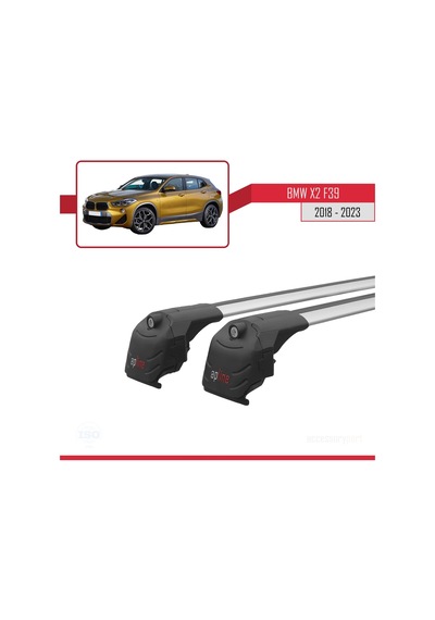 Bmw X2 F39 2018 Ve Sonrası İle Uyumlu Ace-2 Ara Atkı Tavan Barı Gri