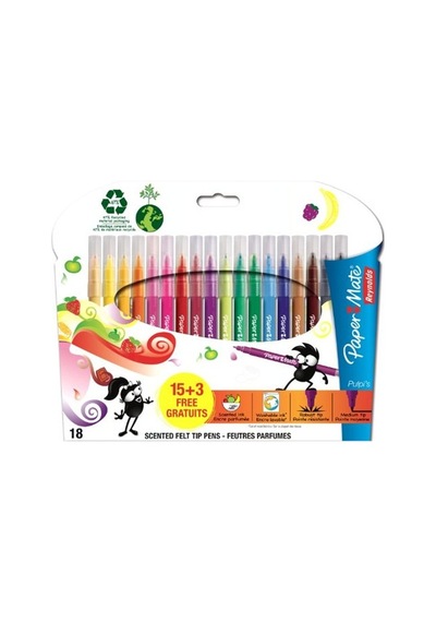 Papermate Keçeli Kalem. M Uç. 15+3 Lü Karisik 1842290