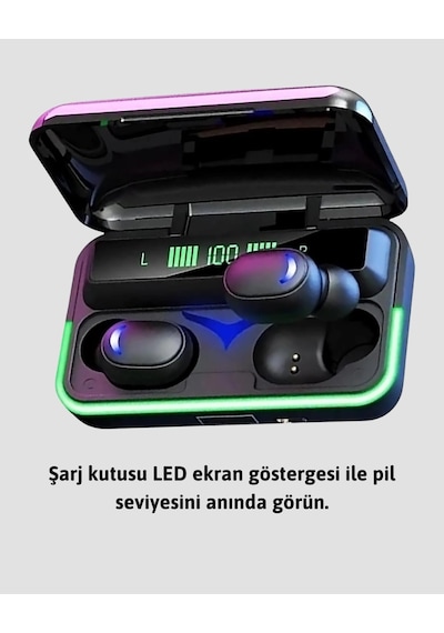 Powerbank Özellikli Bluetooth 5.1 Kulaklık Oyun Ve Müzik İçin