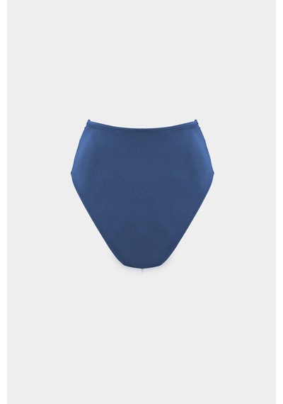 Açelyaokcu Premium Yüksek Bel İsis Fit Kadın Bikini Altı İndigo