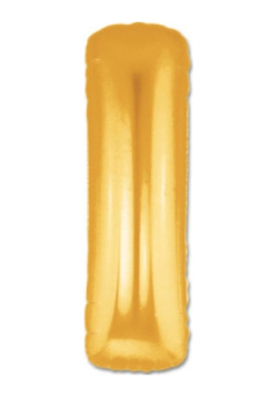 Gold Folyo Balon 16" İnç 40 CM I Harfi