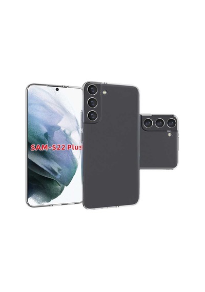 Zore Galaxy Uyumlu S22 Plus Kılıf Süper Silikon Kapak - Renksiz Renksiz