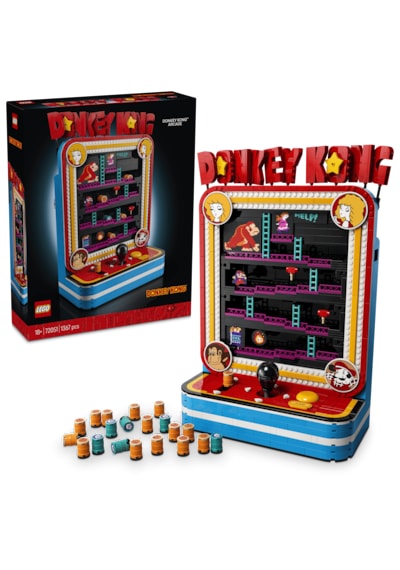LEGO® Donkey Kong™ Video Oyunu 72051 - Yetişkinler için Karakterler İçeren Dekoratif Yaratıcı Model Yapım Seti (1367 Parça)