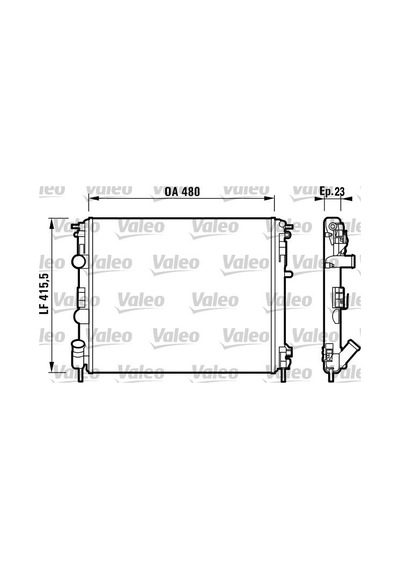 Valeo 732721 Radyatör Clıo Iı-kangoo -logan-solenza-1.5dci-1.4-1.6 16v-1.9dtı Ac Mek 480x414.5x34 8200343476-6001545765-8200033831