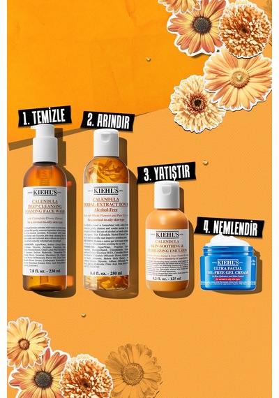 Ciltte Kızarıklık Ve Fazla Yağlı Görünümü Azaltıcı Calendula Kadife Çiçeği Özlü Yüz Losyonu 125ml