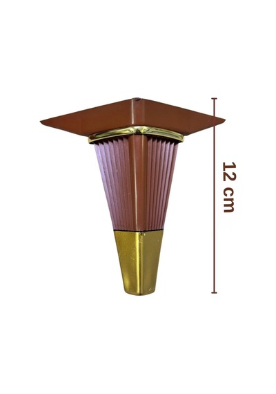 Cateksss 12 Cm Eyfel Ayak Kahve - 8 Li Paket Kahverengi