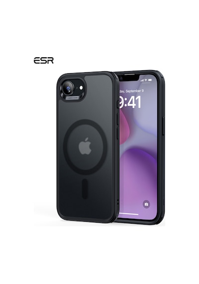 Esr Apple Uyumlu iPhone 17e Halolock Magsafe Classic Hybrid Silikon Kılıf-buzlu Siyah Çok Renkli