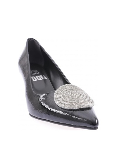 Dgn Fb-37-23y Kadin Silver Taşli Tokali Topuklu Ayakkabi FB-37-1563-R7749 Siyah Kırışık Rugan Dgn Fb-37-23y Kadin Silver Taşli Tokali Topuklu Ayakkabi FB-37-1563-R7749 Siyah Kırışık Rugan