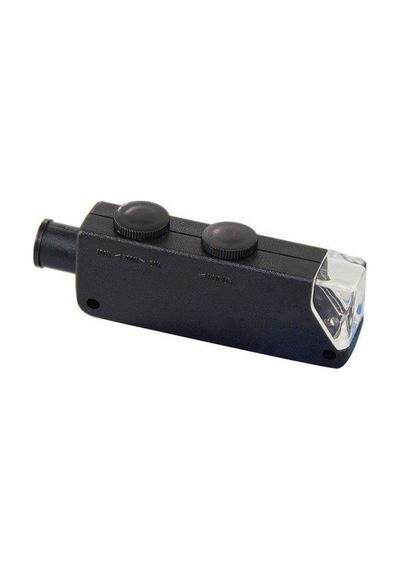 Mini Led Cep Mikroskop Büyüteç 60x 100x Zoom Lens Odak Takı