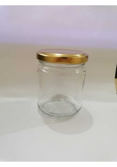 50 Adet 210 Cc Cam Kavanoz - Gold Kapak - Hediyelik , Hobi , Düğün, Nişan-mini Kavanoz