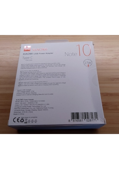 Xiaomi Redmi Note 10 Şarj Cihazı - Quich Charge 3.0+ H...